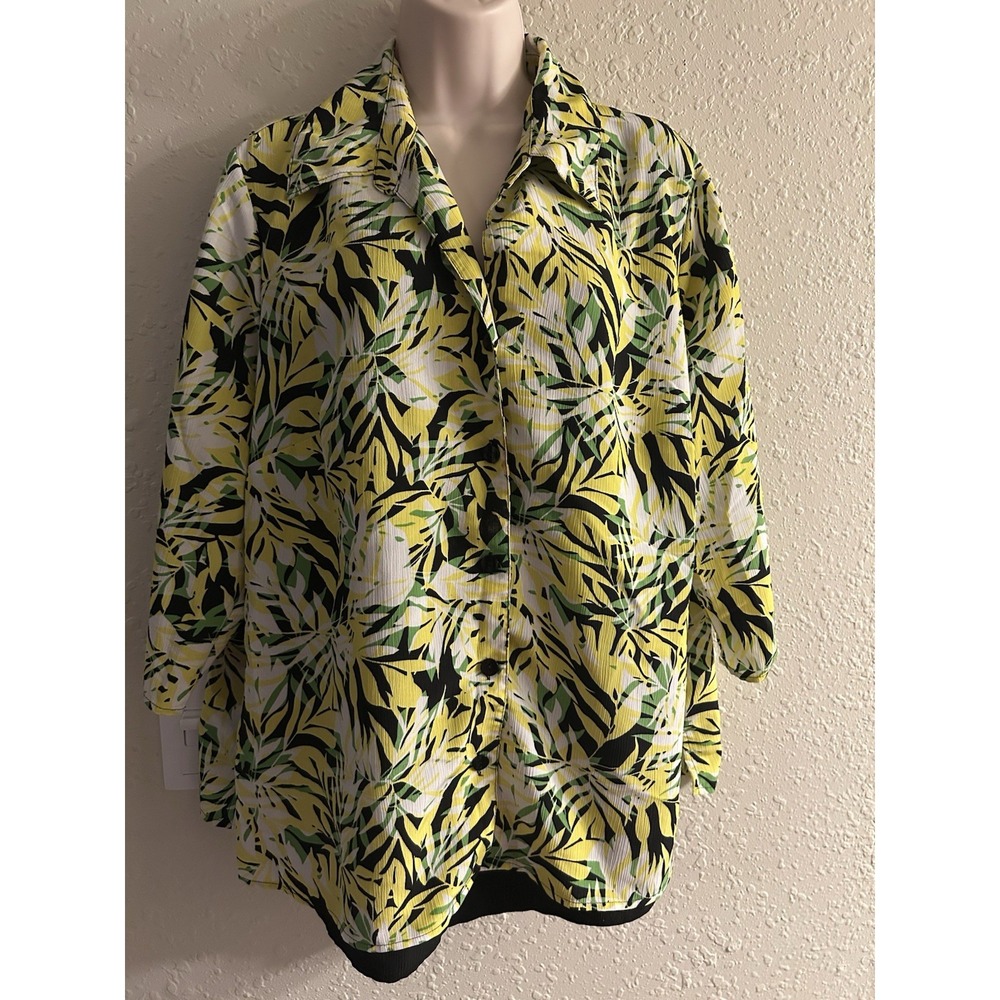 New 1X Just My Size Multi W/ Inside Tank Top #1399*10